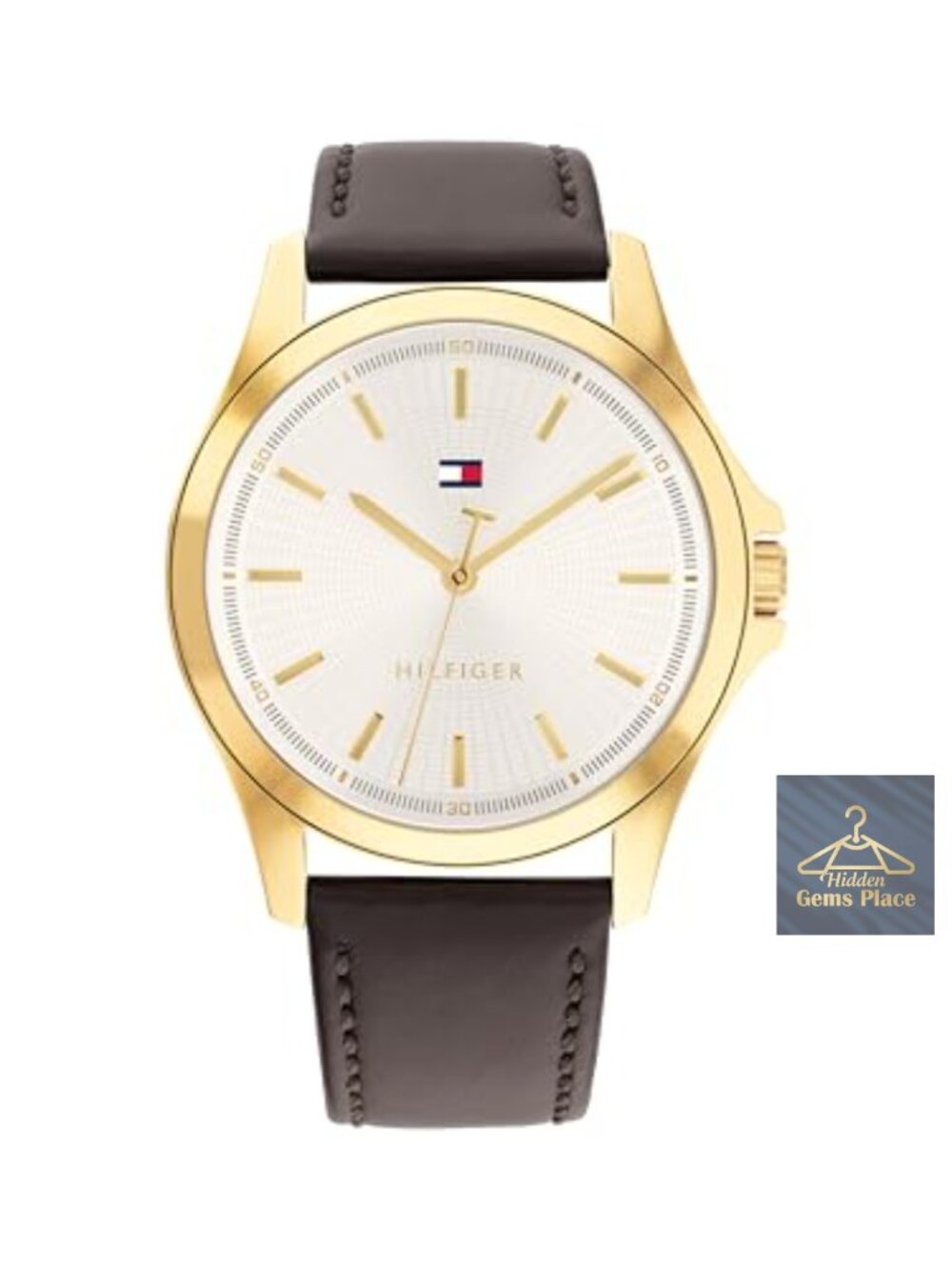 Men's 3-Hand Quartz Watch 42mm Stainless Steel Case Leather Strap